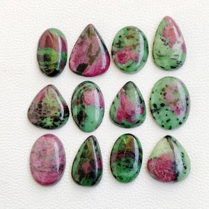 天然ルビーZoisite Cabochonルース宝石ユニークカラールビー宝石販売ヒーリングストーンジュエリー作り石ルビーカボション - Product Image 3
