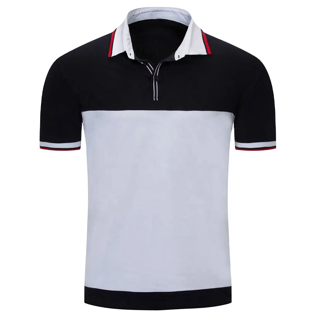 Yüksek kalite ucuz özel Golf Polo gömlek 100% Polyester T Shirt erkekler için süblimasyon boş artı boyutu erkek Polo gömlekler