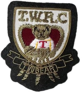 Custom Hand-Made Silver Bullion Wire Embroidered <strong>Badges</strong> High Quality Sew-On for Uniforms Regalia Accessories Hand-Made <strong>Pakistan</strong>