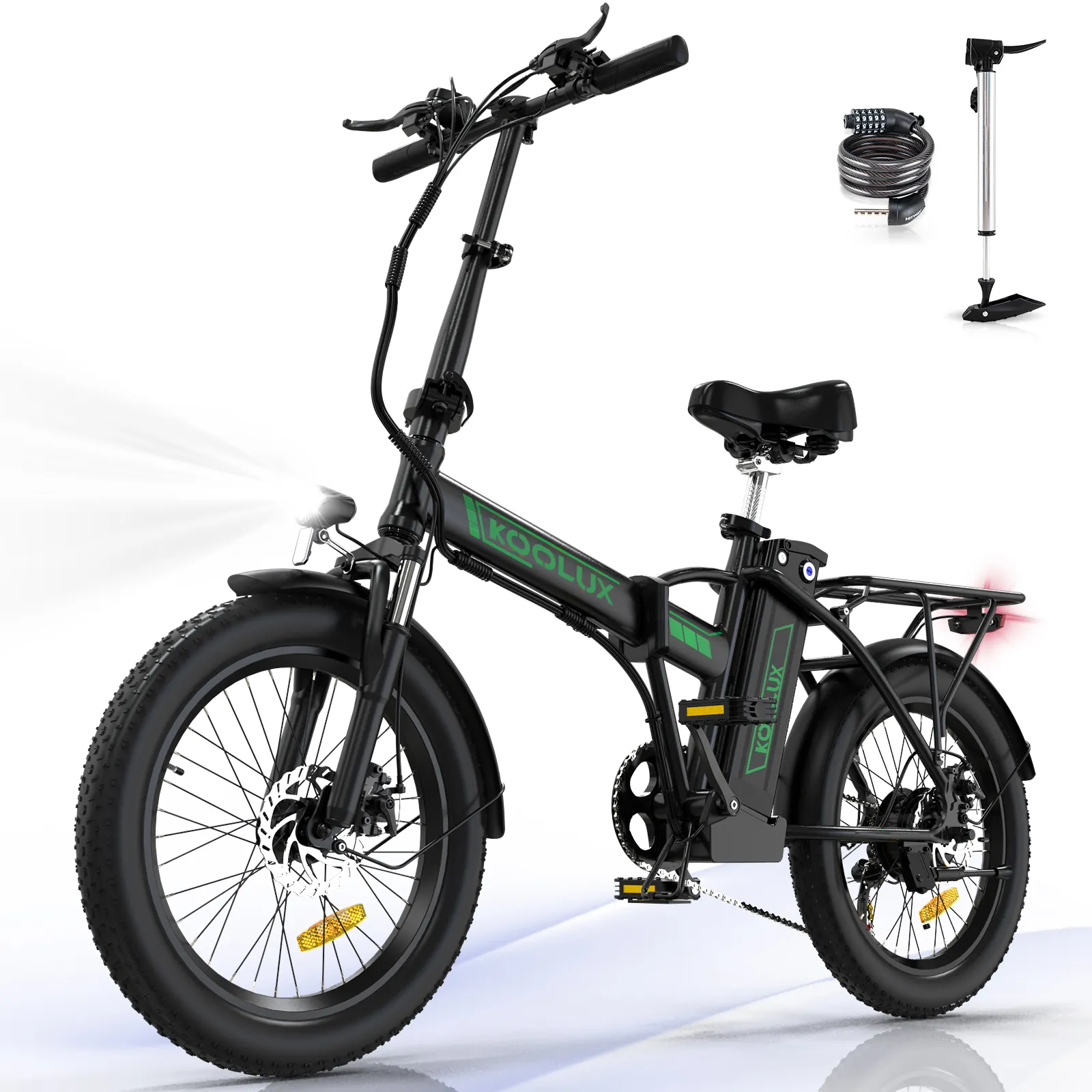 Motor de alta velocidade 36v 350w suspensão total pneu gordo de 20 polegadas off road bicicleta elétrica e bicicleta KOOLUX BK11