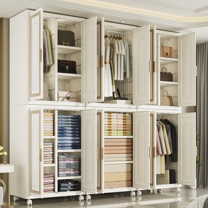 Cabina armadio armadio portatile con armadio in legno moderno armadio per stanza guardaroba produttore-panno personalizzato per mobili per la casa della camera da letto