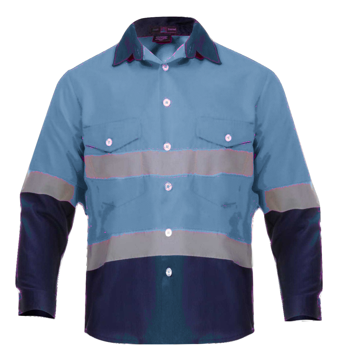 Bleu clair/Bleu marine
