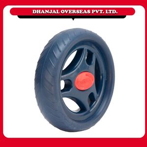 7 inç yumuşak kavrama bebek taşıyıcı Jogger tekerlek evrensel sağlam dayanıklı darbeye tekerlek pürüzsüz haddeleme arabası diğer lastikler için - Product Image 4