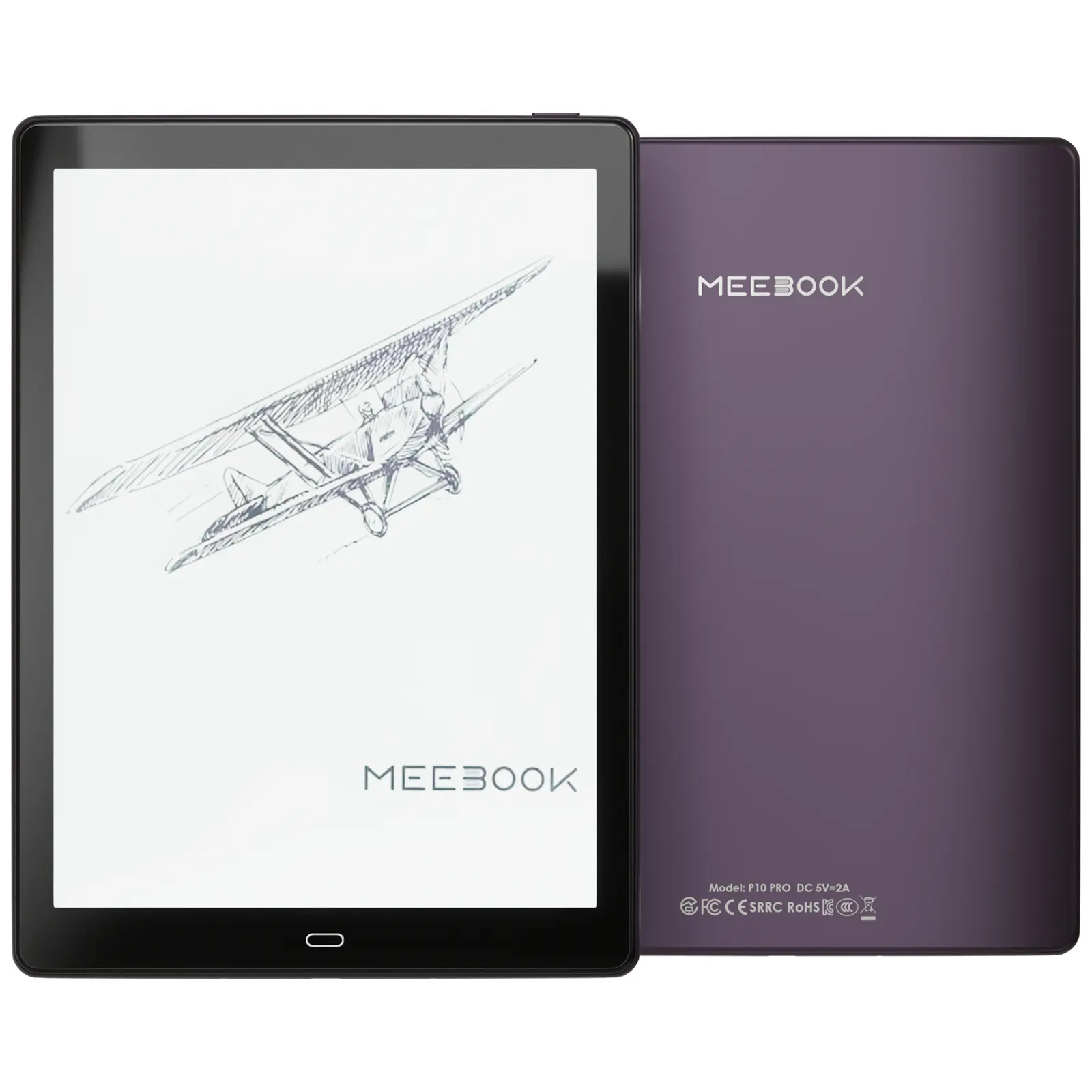 Meebook P10 Pro E-Reader新しい10 "E-Inkタブレットペーパーホワイトリーダー、調整可能なフロントライトコールド/ウォームライト、Android 11