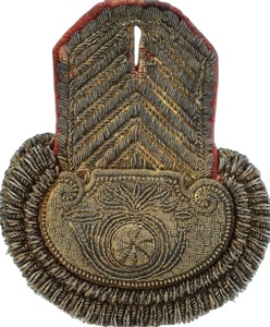 Custom Hand-Made Silver Bullion Wire Embroidered <strong>Badges</strong> High Quality Sew-On for Uniforms Regalia Accessories Hand-Made <strong>Pakistan</strong>