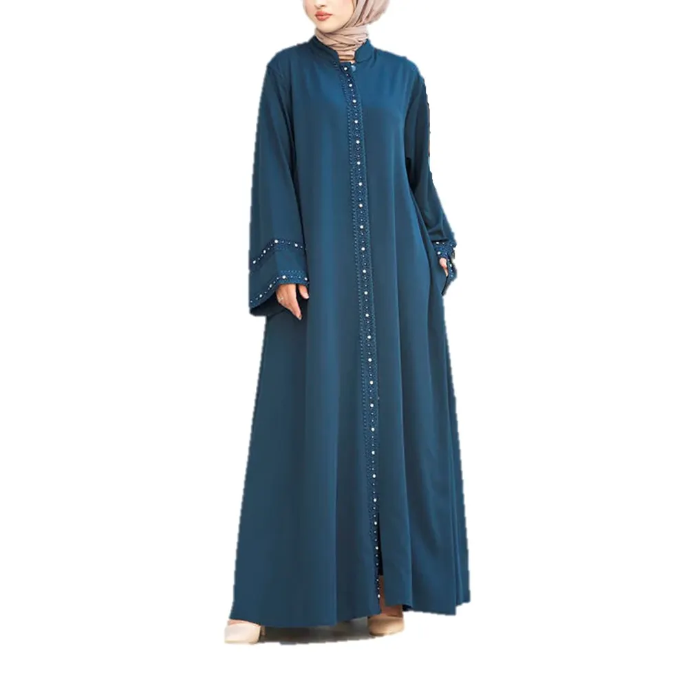 Nuovo vestito Abaya musulmano alla moda per le donne abito modesto Eid islamico Abaya abito elegante Arab Lady Fashion Abaya