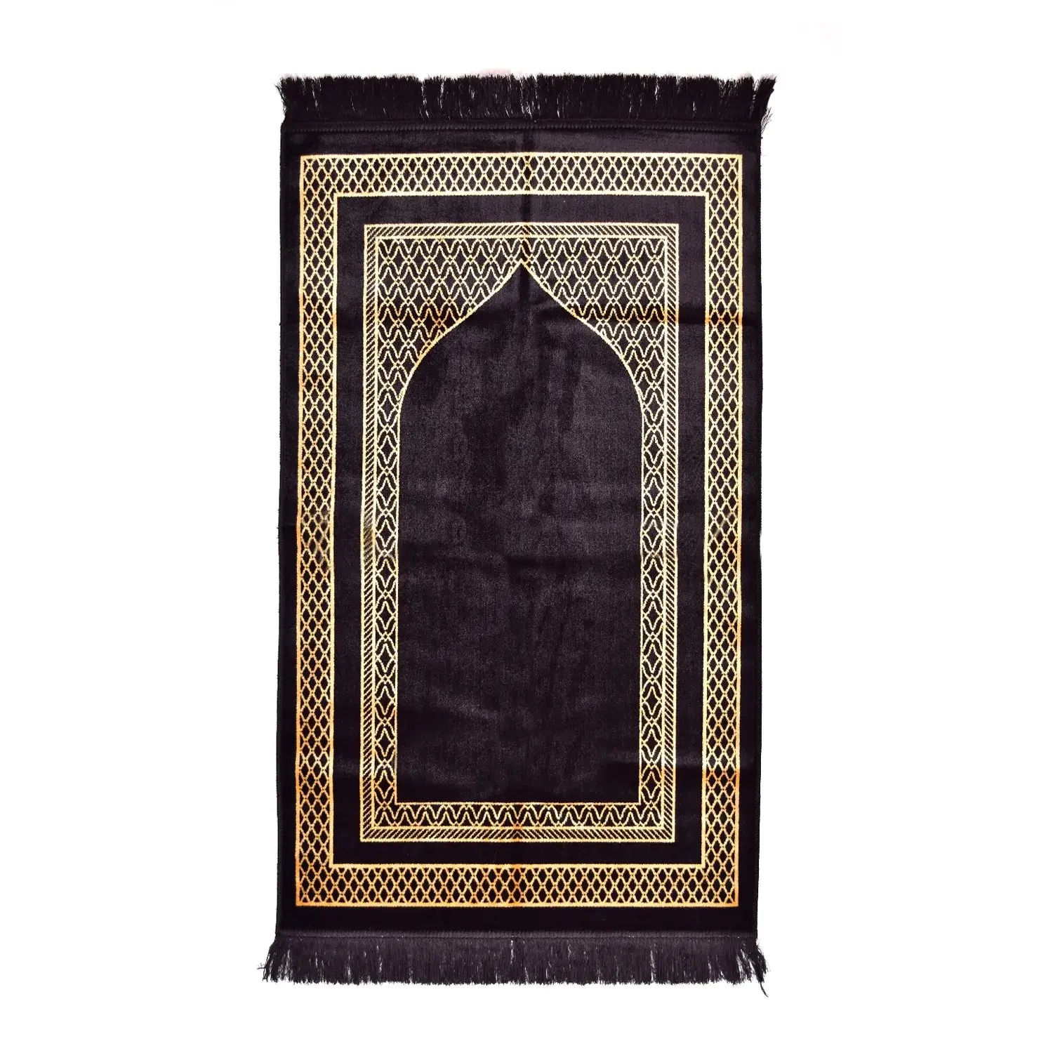 Tappetino da preghiera musulmano portatile islamico adulto arabo velluto traspirante sejadah tappetino da preghiera personalizzato