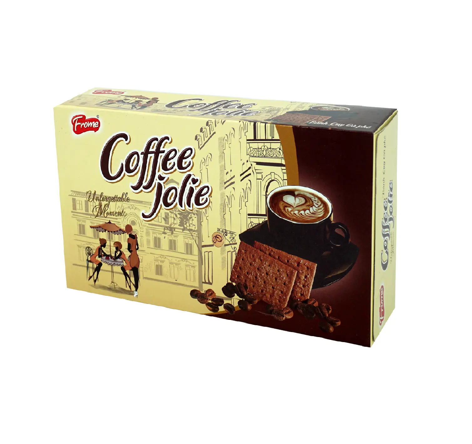 PREMIUM di alta qualità delizioso caffè Jolie sottile Cracker burro di latte croccante gustoso ISO 22000 linea HALAL