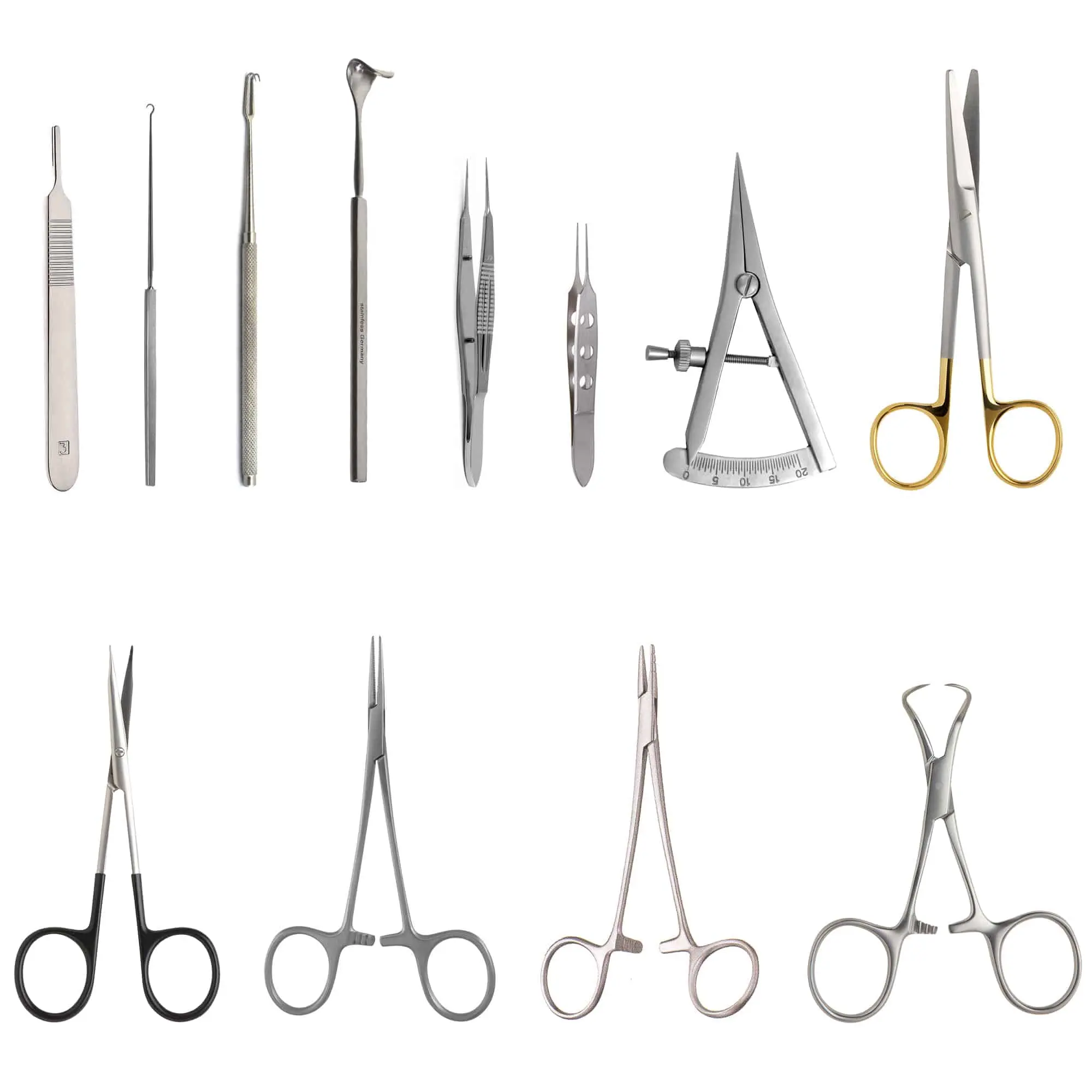 Set di blefaroplastica strumenti per chirurgia delle palpebre Kit per microchirurgia degli occhi Set di strumenti chirurgici di SECUREBODY