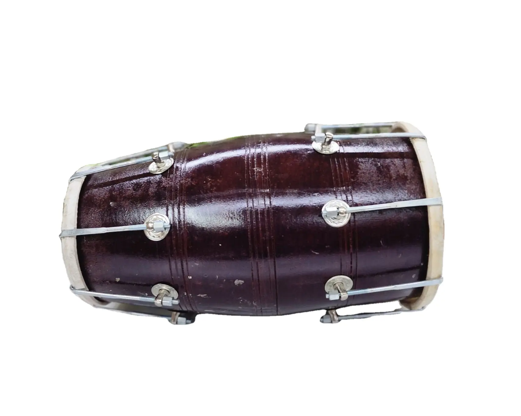 Grosir Dholak kayu Naal Dholak buatan tangan India grosir drum musik Dholki kayu harga grosir kulit domba India