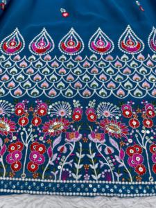 排他的なファッショナブルなインドのデザイナーブライダルLehengaCholi Gota Patti Work Bollywood Fashion <span class=keywords><strong>Ghagra</strong></span> Choli From India
