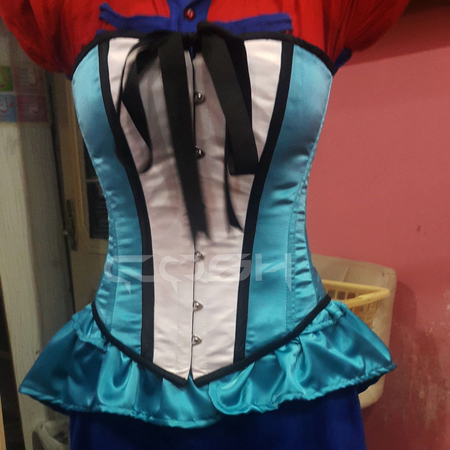 สีฟ้าและสีขาว