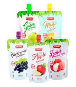 Malezya yapımı lal Mango püresi meyve suyu konsantresi kuru maya elma üzümü hazır kutu poşet ambalajında - Product Image 5