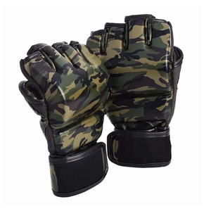 למעלה <span class=keywords><strong>Pro</strong></span> MMA התמודדות להילחם כפפות עור פרה עור חצי אצבע Mma אימון אגרוף כפפות <span class=keywords><strong>Ufc</strong></span> Mma כפפות
