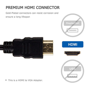 Adaptador VGA HD 1080P, convertidor de Cable hembra macho analógico Digital compatible con HDMI para PC, portátil, tableta, Monitor Compatible con PVC - Product Image 6