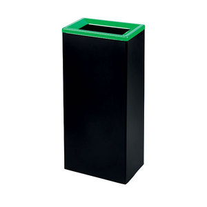 Modern 50L Recycling <strong>Bin</strong> with Black Bob Color Open Top Design and Flexible Color-Selectable Lids for Home Use - Product Image 1
