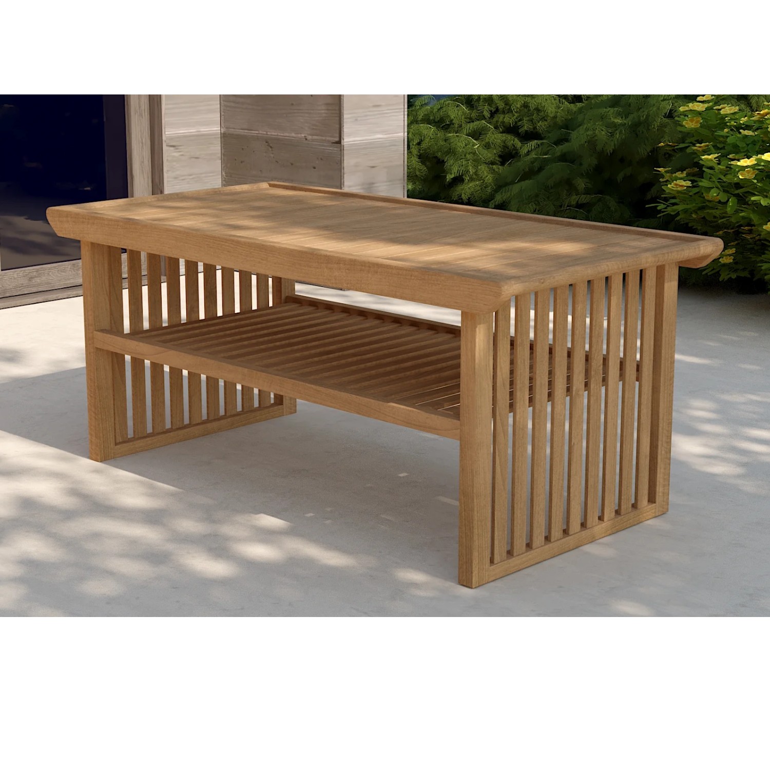 Fine Sanded Teak A Coffee Table 100x50x50 cm