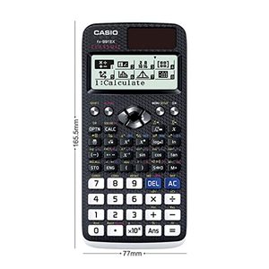 Casi o科学计算器与552功能在黑色和白色的学生太阳能和电池粉末 - Product Image 2