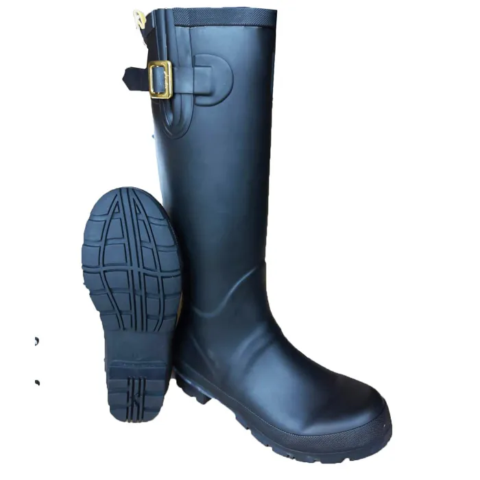 Stivali di gomma di fascia alta attrezzatura per l'equitazione stivali da pioggia in gomma equestri stivali in PVC impermeabili al ginocchio Unisex