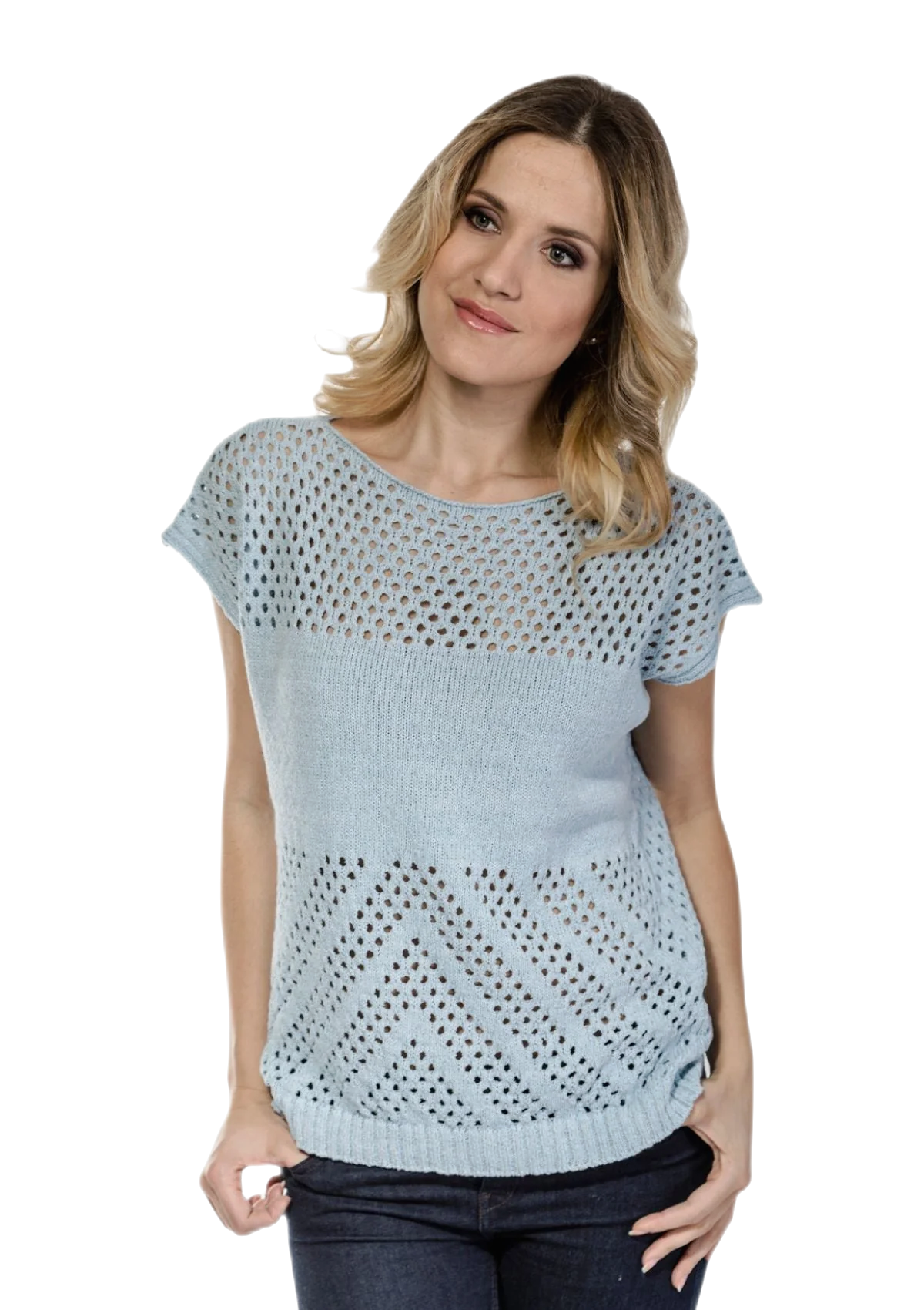 Light blue and White