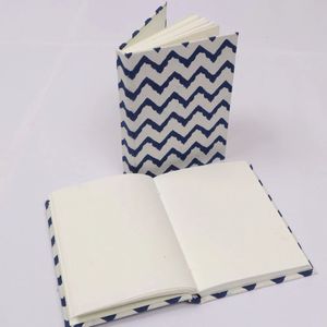 Handmade <strong>Block</strong> Fabric Cover Printed Plain Blank Paper Diary Handmade Notebook Cotton Journals Notebook Diary Writing Book - Product Image 1
