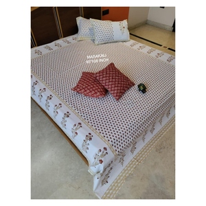 Amara & Masakali 93x108พร้อมปลอกหมอนอิงมือ2ชิ้นผ้าปูเตียงขนาดควีนไซส์พรีเมียมคอลเลกชัน AMBS043ล่าสุด - Product Image 5