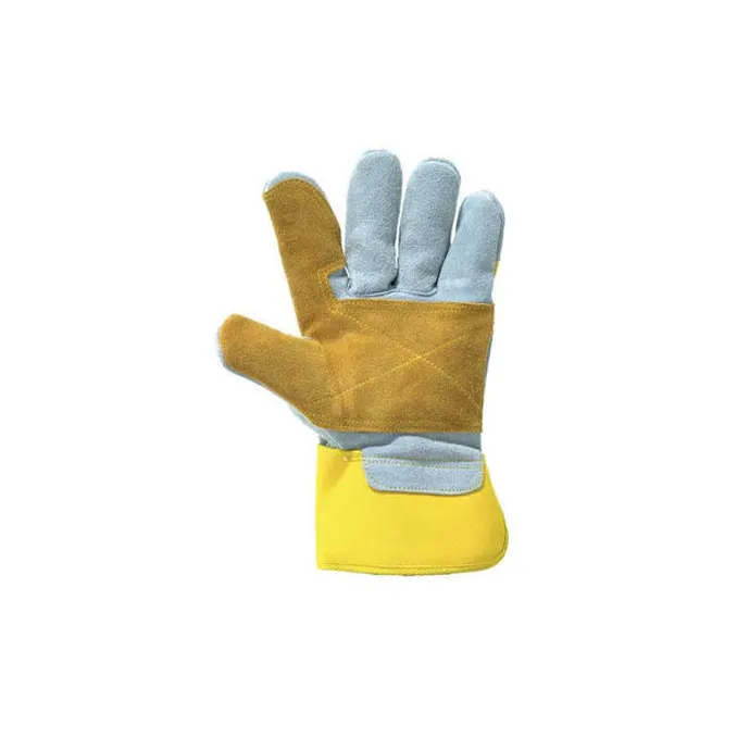 Kuh spalt leder Arbeits handschuhe Leder Arbeits schutz Kanadische Rigger handschuhe für Hoch leistungs arbeits handschuhe