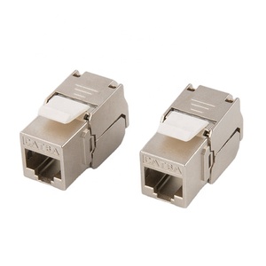 CAT6A屏蔽1U 19英寸RJ45梯形插孔满载24端口FTP CAT6A接线板，用于服务器机架 - Product Image 6
