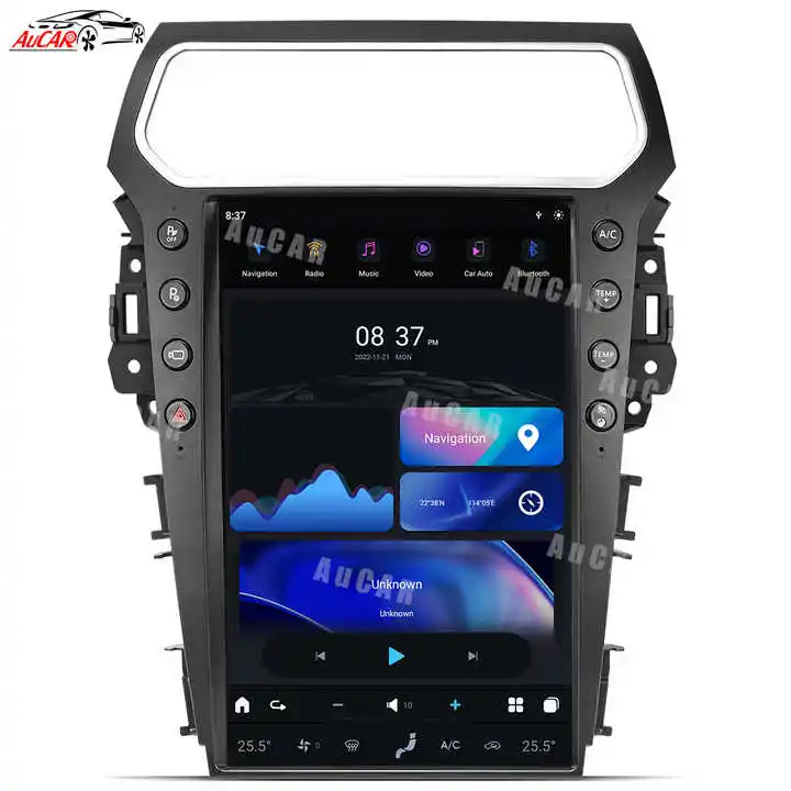 Aucar-Radio estéreo con GPS para coche, reproductor Multimedia con Android 11, pantalla Tesla de 14,4 pulgadas, última actualización, para Ford Explorer 2003-2012