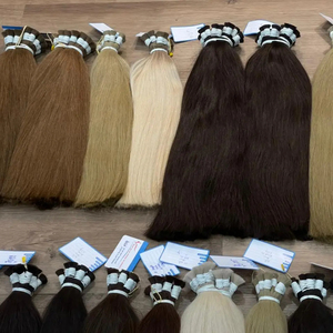 多くの素敵な色のヘアバルクエクステンションベトナム工場のみ生ロシアバルクヘア卸売価格