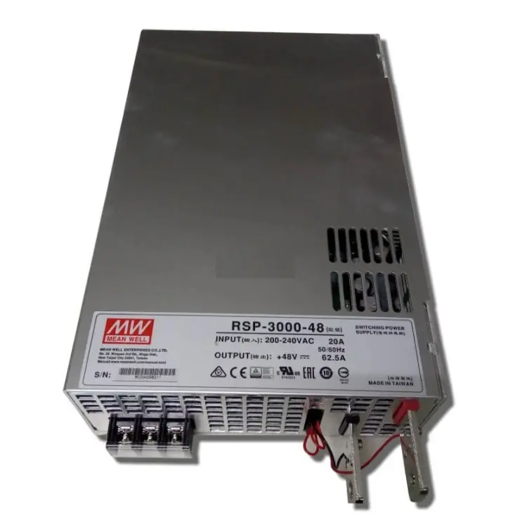 3000W 48V MeanWell SMPS RSP-3000-48เปลี่ยนแหล่งจ่ายไฟโหมดสวิทช์ MW ในสต็อก