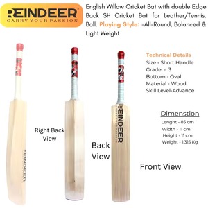 Premium Quality Willow Cricket <strong>Bat</strong> the Perfect Blend of Lightness Power and Precision for Every Cricketer - Product Image 2