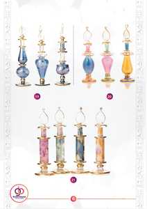 15 ML Parfüm flasche aus ägyptischem Glas | Hand gefertigtes Design mit flüssigem Gold | Boutique Großhandel für Europa - Product Image 5