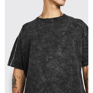 奢华超大号300Gsm 100% 棉方形合身t恤定制印花街头服装图案作物男童男式重型t恤