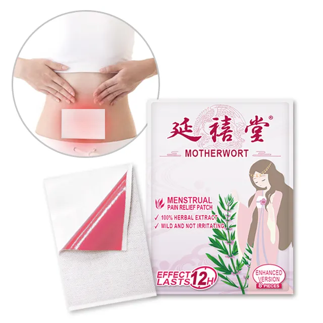 Parche para aliviar el dolor Menstrual, aceite esencial de hierbas chinas, parche para el período de dolor