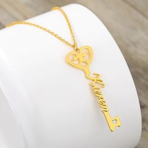 真鍮のインスピレーション文字ネックレスジュエリー - Product Image 2