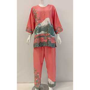 Pijamas das mulheres Moda Primavera Novo Pijama das mulheres de Manga Comprida calças Compridas Verão novo Pijama das mulheres