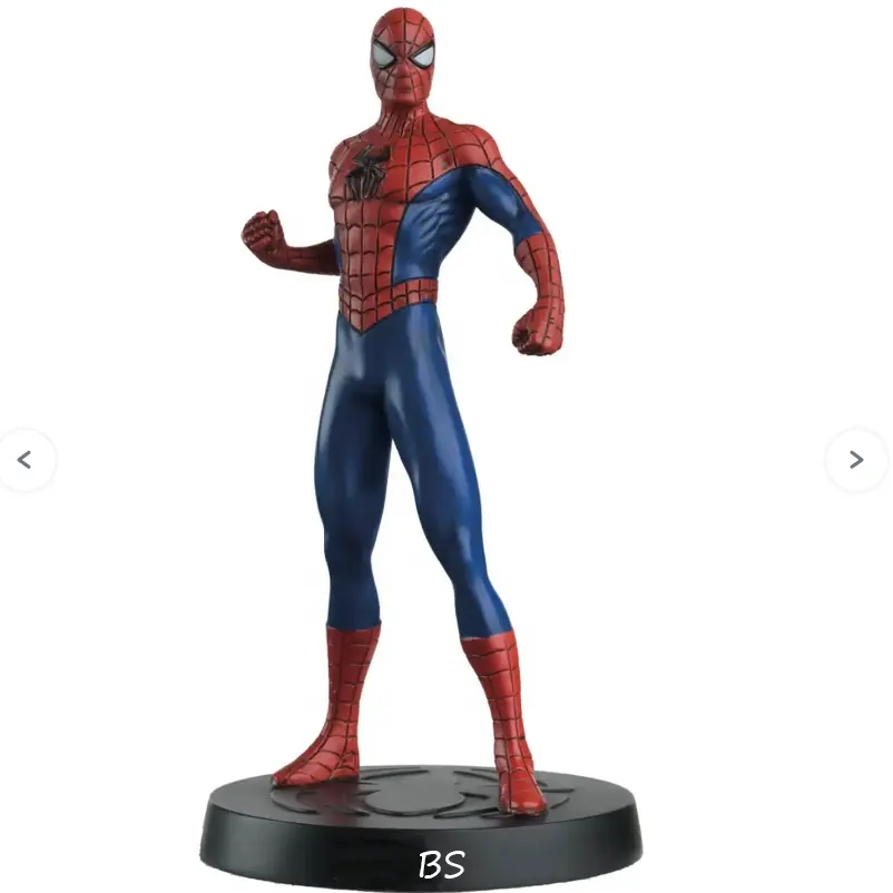 Figura de acción de resina de tamaño real personalizada, estatua de fibra de vidrio, escultura artesanal de resina Spiderman