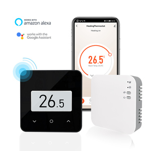 Design moderno termostato cablato ad alta efficienza energetica per il controllo del riscaldamento dell'appartamento manuale e programmabile - Product Image 3
