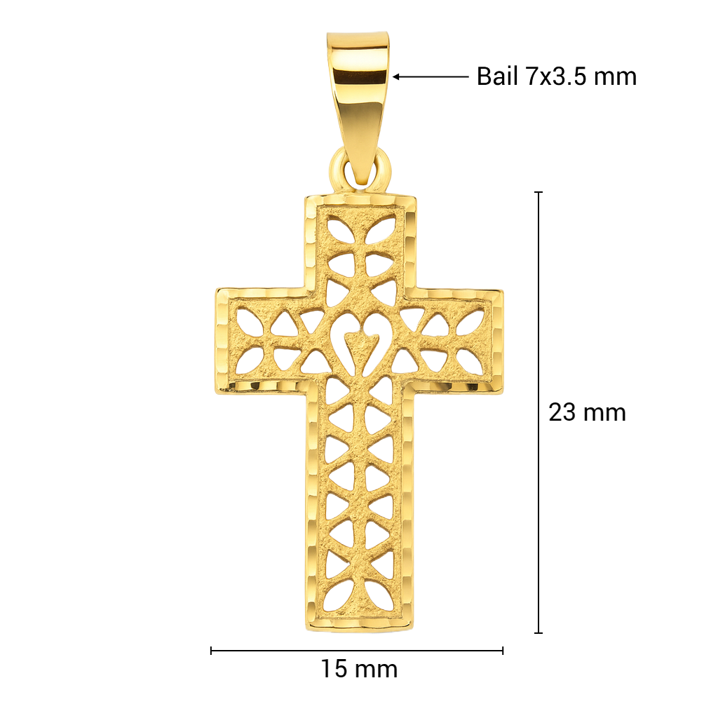 Yellow Gold 23x15mm