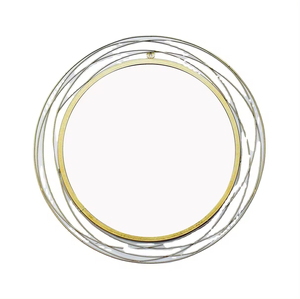 大墙镜低价热卖法式金属框架奢华设计圆形浴室装饰 - Product Image 4