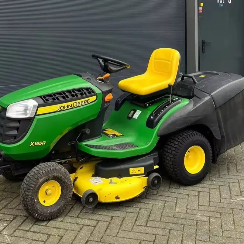 Prix usine tondeuse à gazon John Deer X155R tracteur à gazon avec attrape-herbe John Deer X155R tondeuse à gazon de jardin