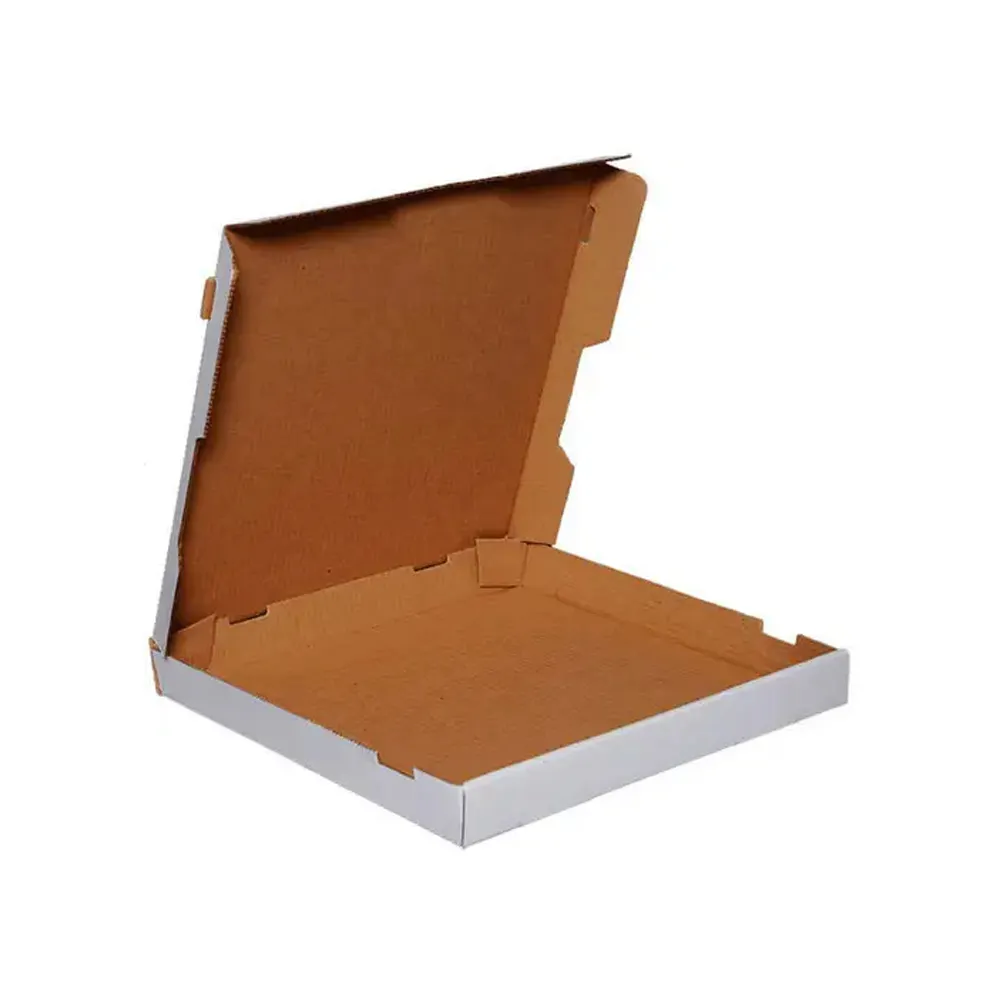 Boîte à nourriture en papier kraft personnalisée pour emballage Devilry Boîte à pizza imprimée personnalisée en triangle en papier d'art