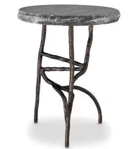 Center Table in Casting Metal Frame Sculpture Living Room Furniture <strong>Marble</strong> Top Round Long Luxury Nesting Coffee Centre Table - Product Image 2