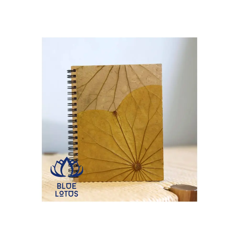 Lotus yaprağı malzeme Vietnam Notebook yazma pedi geleneksel eğitim tasarım notu