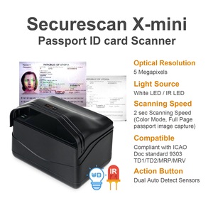 Plustek护照身份证扫描仪读卡器，工业扫描模块OCR/MRZ，ICAO DOC 9303 NFC RFID Epassport身份证SDK API - Product Image 4