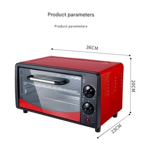 12L Electric Oven Toaster Adjustable <strong>Temperature</strong> <strong>Control</strong> 60 Min Auto Shut-Off <strong>Timer</strong> for Home Kitchen Use