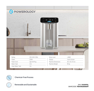 Powerology không khí để nước máy phát điện lọc nước uống bể nước Màn hình cảm ứng hiển thị sử dụng ngoài trời - Product Image 5