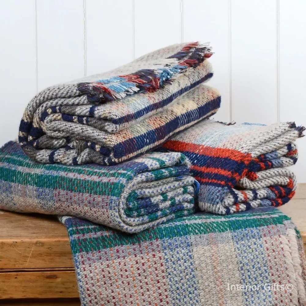 Cobertores reciclados quentes e cosy como lã ainda feito a partir de 100% reciclados cobertores de lã reciclado fabricante do panipat