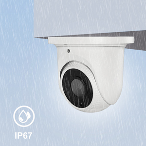 4MP Impermeable IP67 Serie Lite Lente fija Detección de rostro Globo ocular Cámara IP Sistema de seguridad de cámara inalámbrica con POE interno